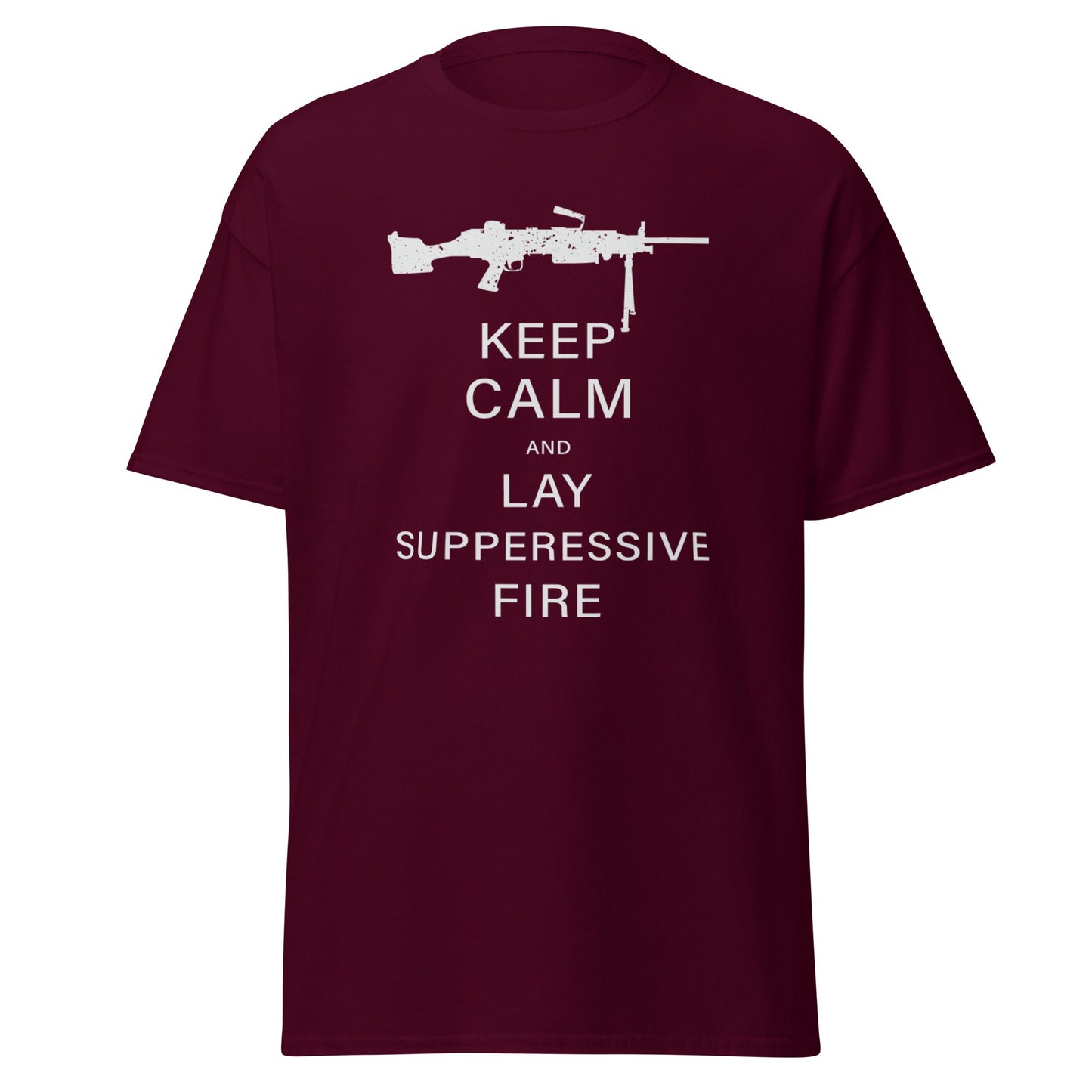 Liberty & Lead Apparel Maroon / S Keep Calm - Men's Classic Tee