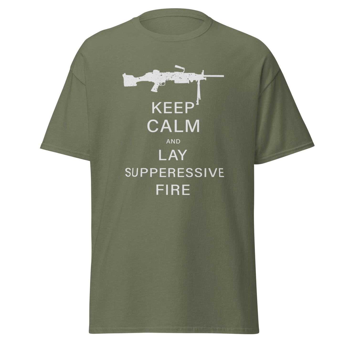 Liberty & Lead Apparel Military Green / S Keep Calm - Men's Classic Tee