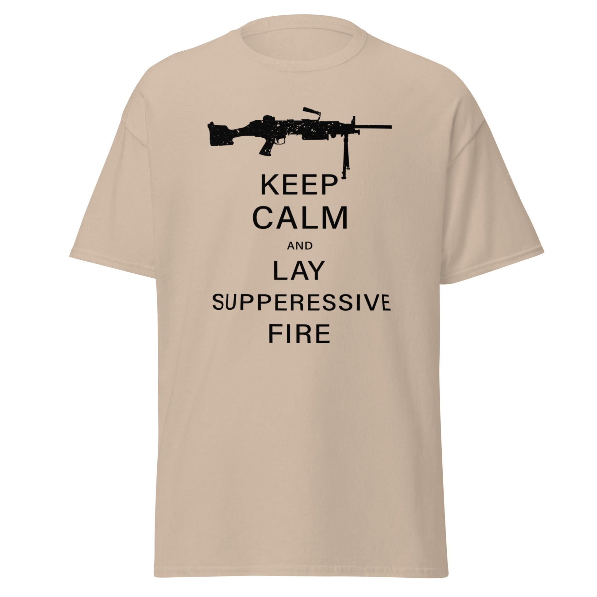 Liberty & Lead Apparel Sand / S Keep Calm - Men's Classic Tee