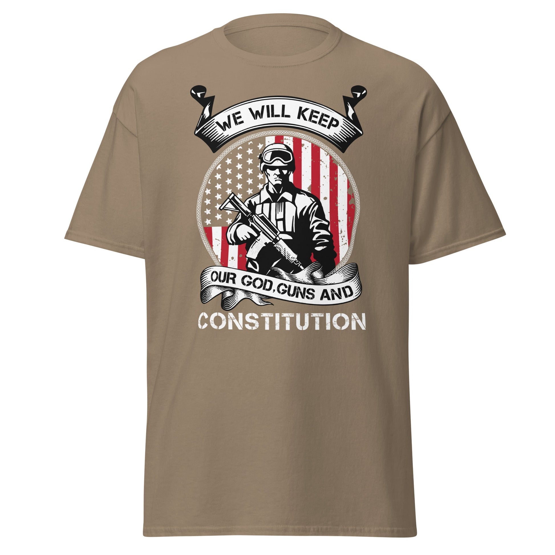 Liberty & Lead Apparel Brown Savana / S Keep Our Guns - Men's Classic Tee