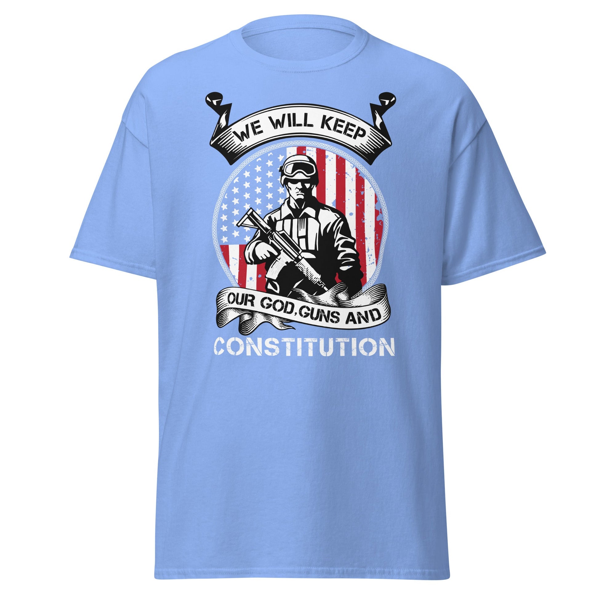 Liberty & Lead Apparel Carolina Blue / S Keep Our Guns - Men's Classic Tee