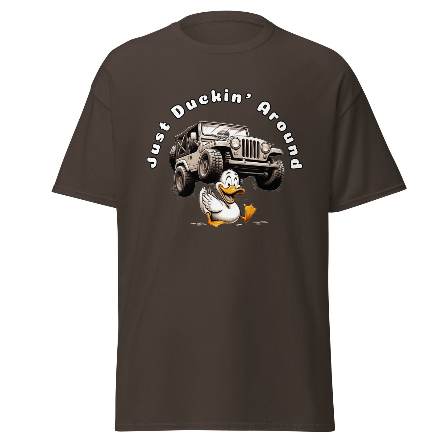 Liberty & Lead Apparel Dark Chocolate / S Liberty & Lead Apparel Just Duckin' Around Jeep Lovers Tee