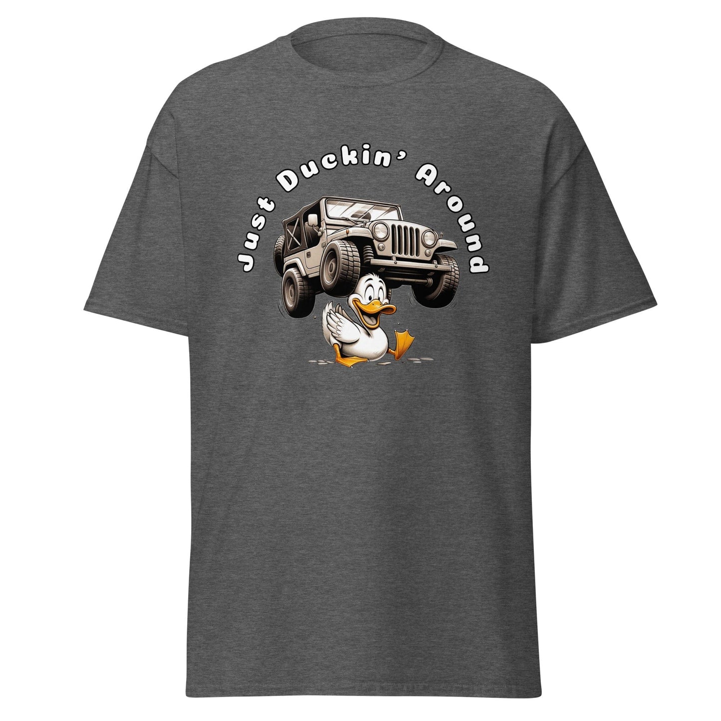 Liberty & Lead Apparel Dark Heather / S Liberty & Lead Apparel Just Duckin' Around Jeep Lovers Tee