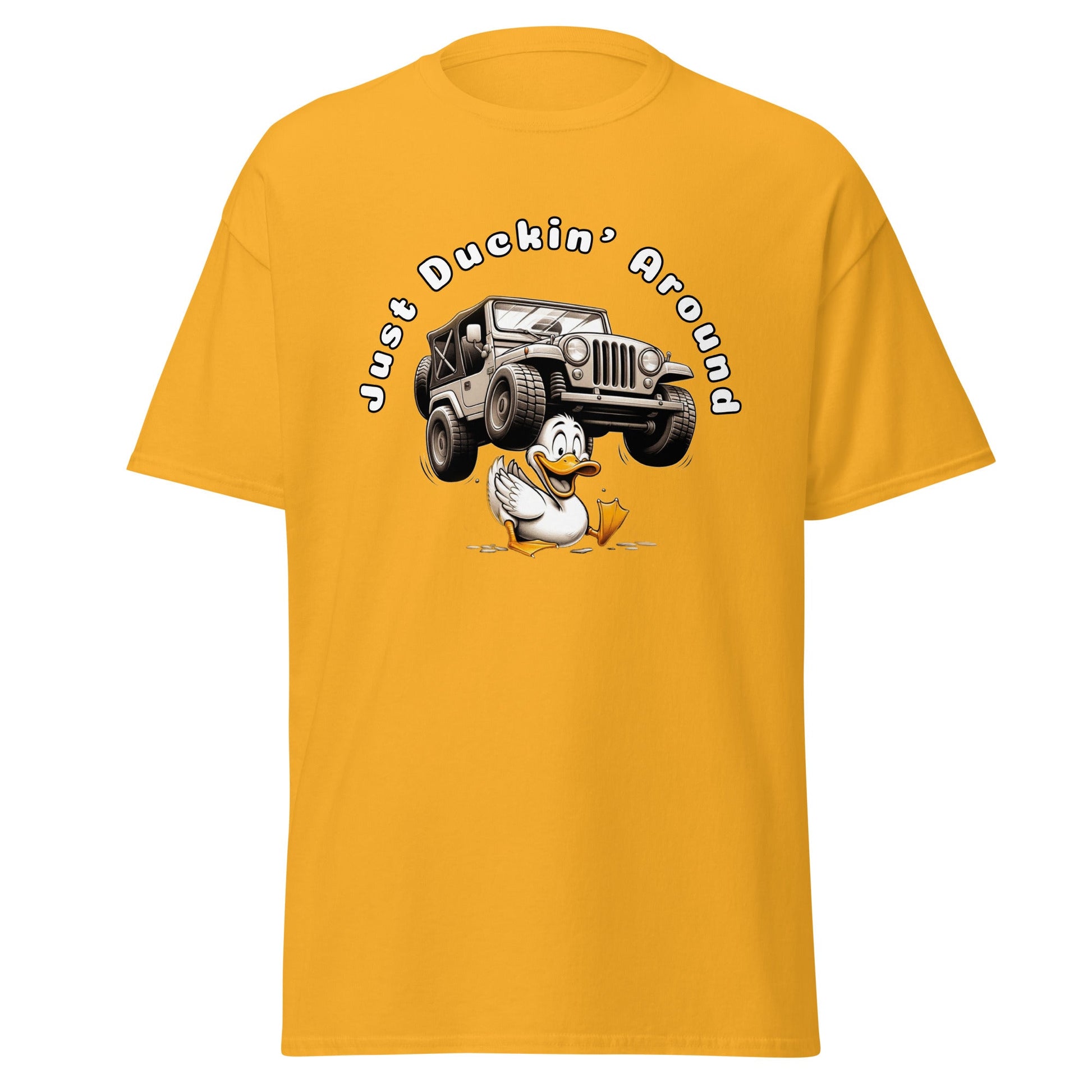 Liberty & Lead Apparel Gold / S Liberty & Lead Apparel Just Duckin' Around Jeep Lovers Tee