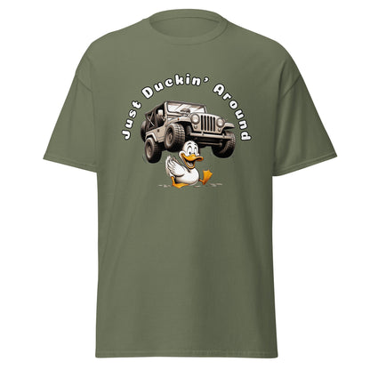 Liberty & Lead Apparel Military Green / S Liberty & Lead Apparel Just Duckin' Around Jeep Lovers Tee