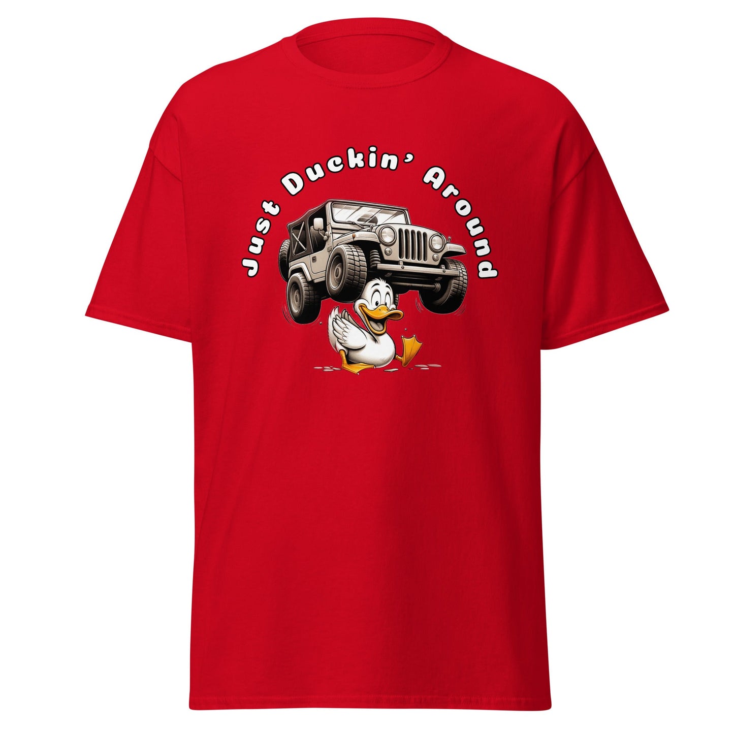 Liberty & Lead Apparel Red / S Liberty & Lead Apparel Just Duckin' Around Jeep Lovers Tee