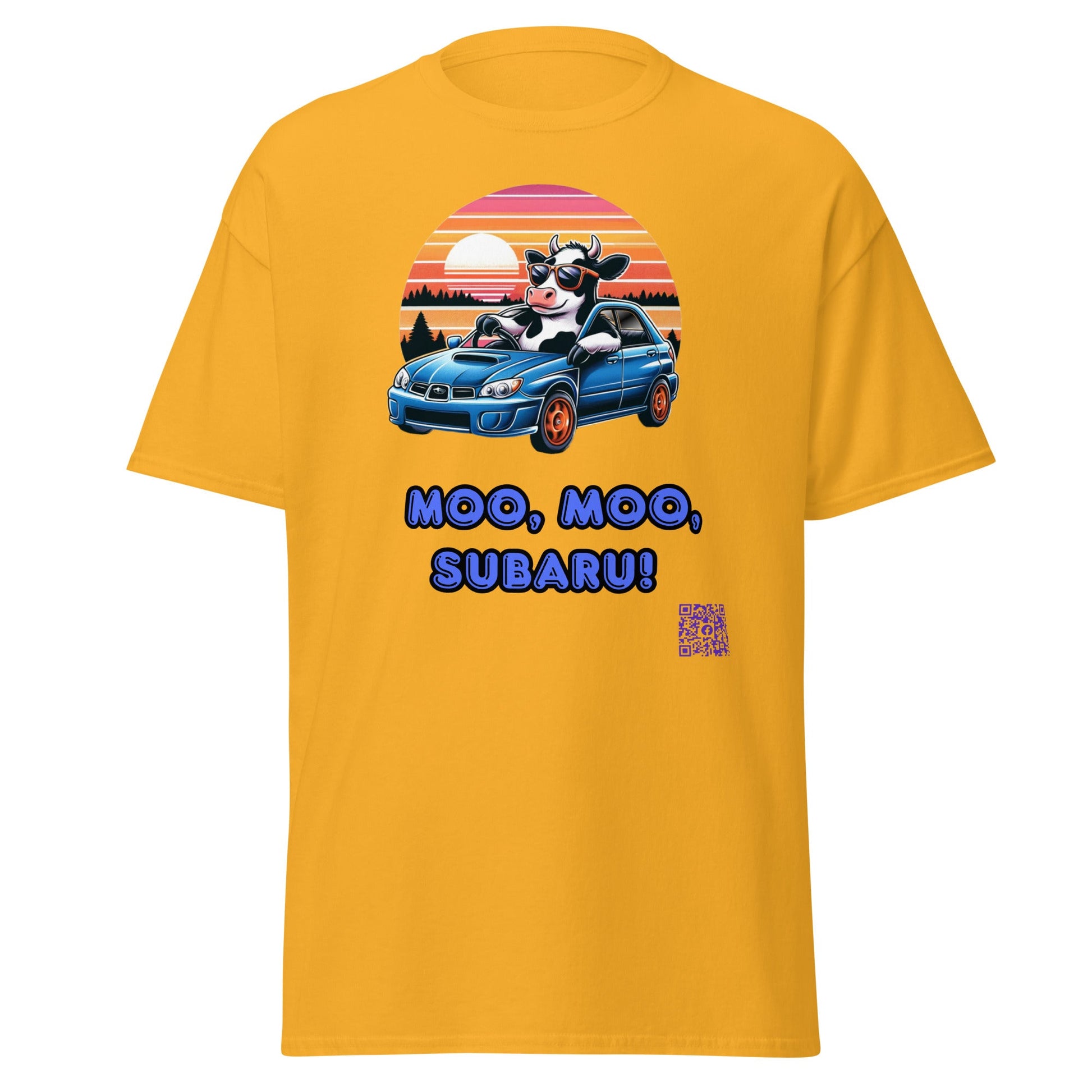 Liberty & Lead Apparel Apparel Gold / S Liberty & Lead Apparel Moo Moo Subaru Lover Men's Classic Tee