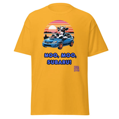 Liberty & Lead Apparel Apparel Gold / S Liberty & Lead Apparel Moo Moo Subaru Lover Men's Classic Tee