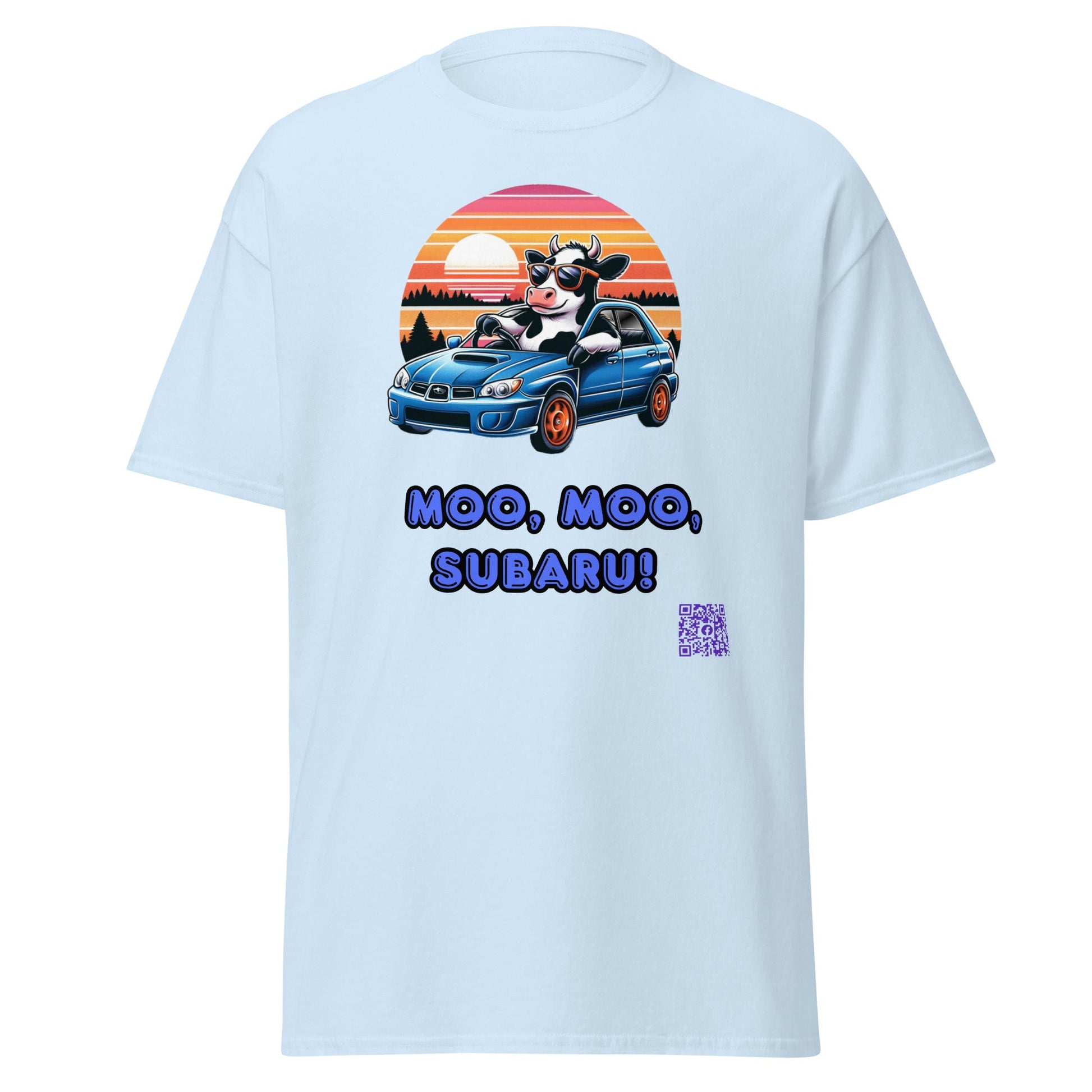 Liberty & Lead Apparel Apparel Light Blue / S Liberty & Lead Apparel Moo Moo Subaru Lover Men's Classic Tee