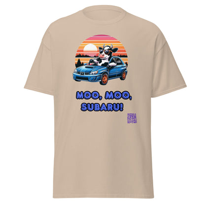 Liberty & Lead Apparel Apparel Sand / S Liberty & Lead Apparel Moo Moo Subaru Lover Men's Classic Tee