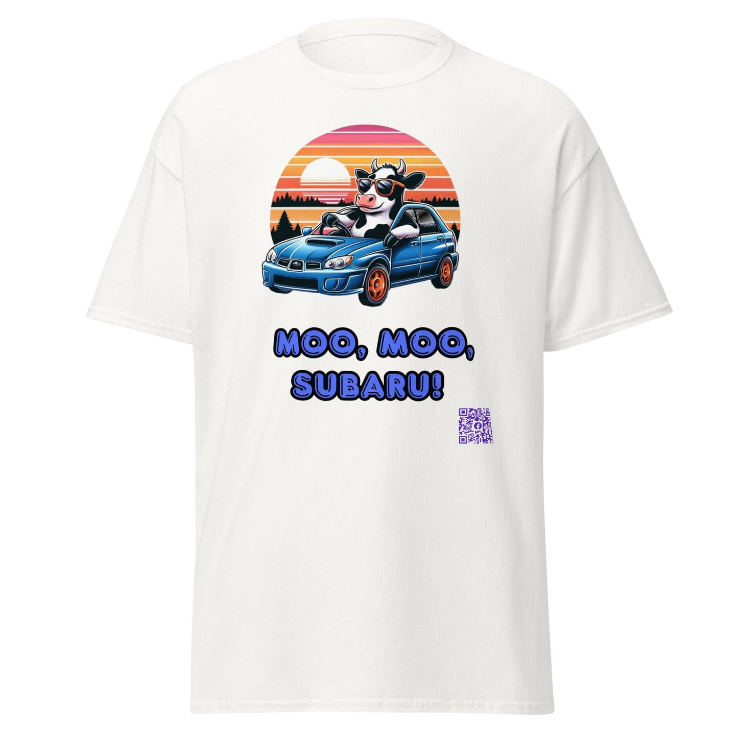 Liberty & Lead Apparel Apparel White / S Liberty & Lead Apparel Moo Moo Subaru Lover Men's Classic Tee