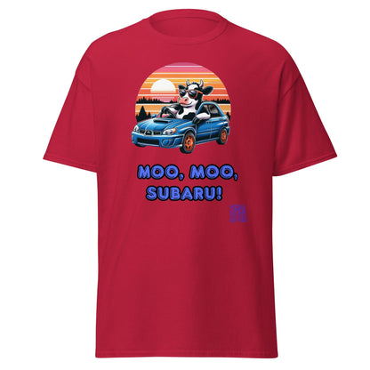 Liberty & Lead Apparel Apparel Cardinal / S Liberty & Lead Apparel Moo Moo Subaru Lovers Men's Classic Tee