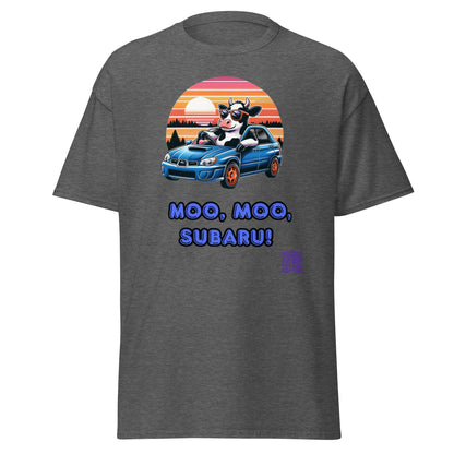 Liberty & Lead Apparel Apparel Dark Heather / S Liberty & Lead Apparel Moo Moo Subaru Lovers Men's Classic Tee