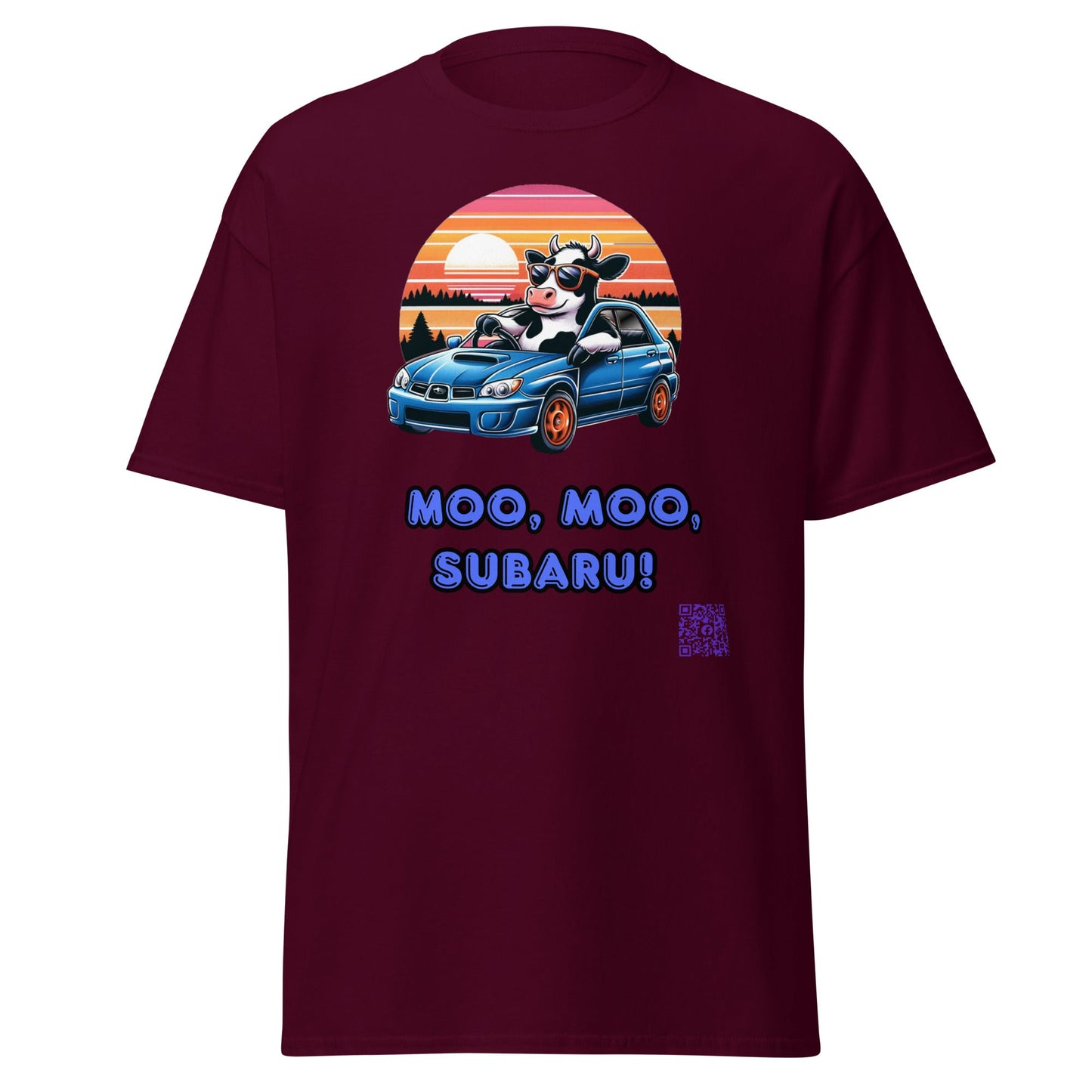 Liberty & Lead Apparel Apparel Maroon / S Liberty & Lead Apparel Moo Moo Subaru Lovers Men's Classic Tee