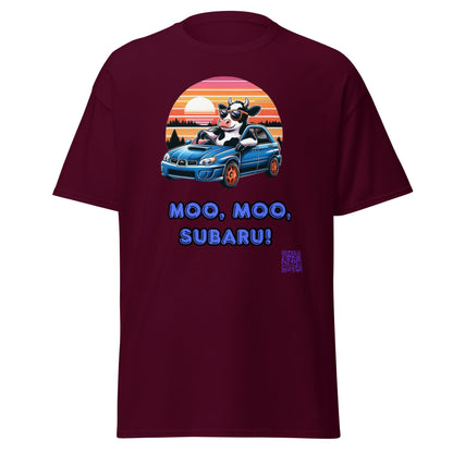 Liberty & Lead Apparel Apparel Maroon / S Liberty & Lead Apparel Moo Moo Subaru Lovers Men's Classic Tee