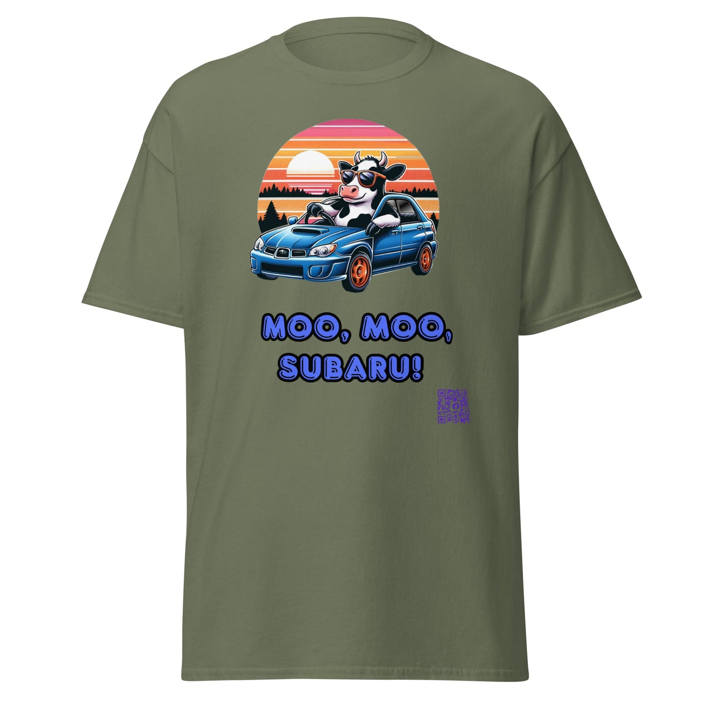 Liberty & Lead Apparel Apparel Military Green / S Liberty & Lead Apparel Moo Moo Subaru Lovers Men's Classic Tee