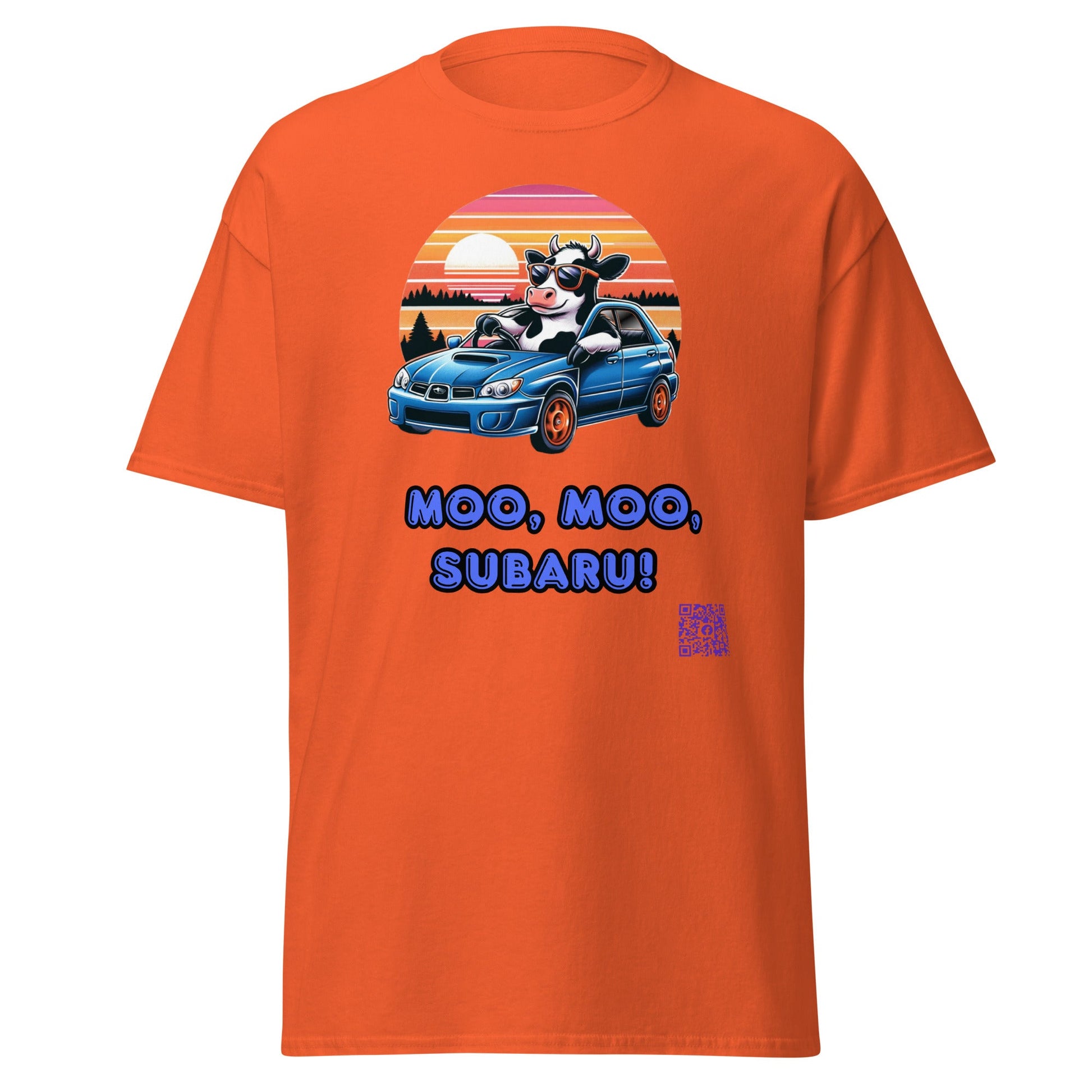 Liberty & Lead Apparel Apparel Orange / S Liberty & Lead Apparel Moo Moo Subaru Lovers Men's Classic Tee