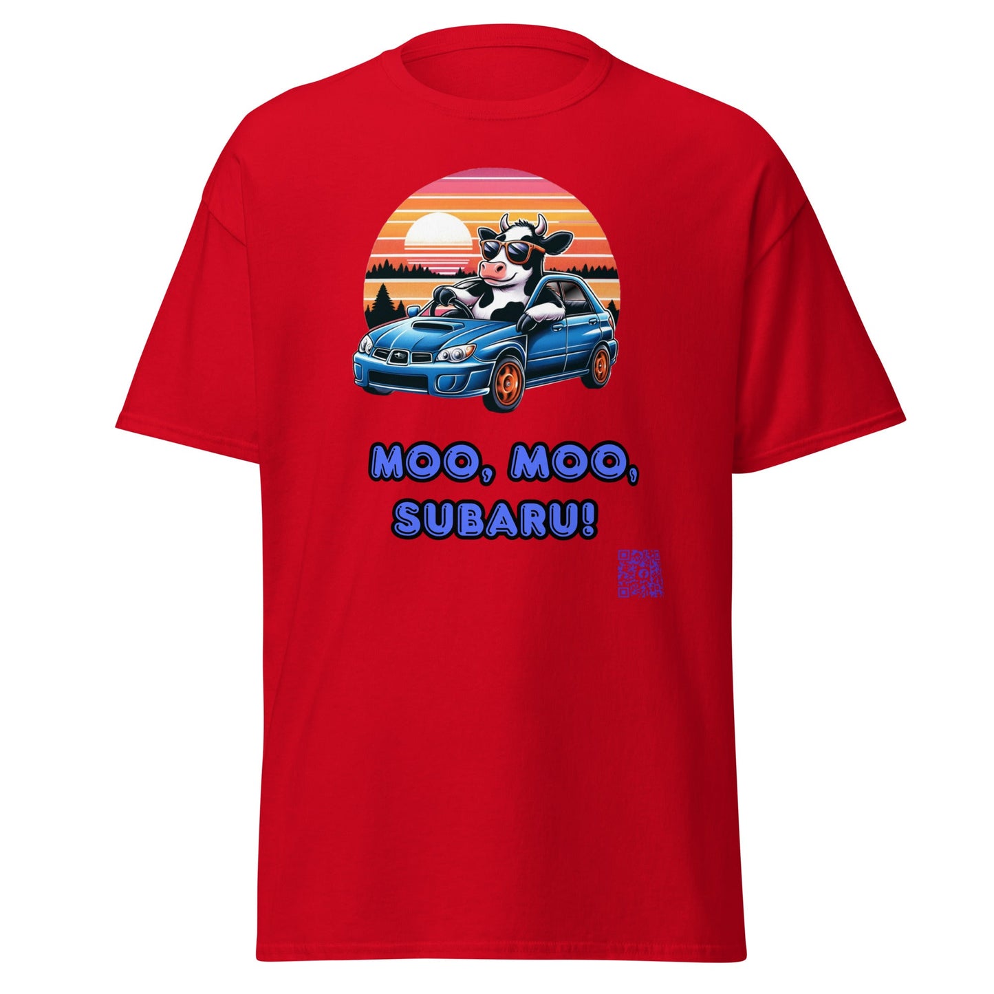 Liberty & Lead Apparel Apparel Red / S Liberty & Lead Apparel Moo Moo Subaru Lovers Men's Classic Tee