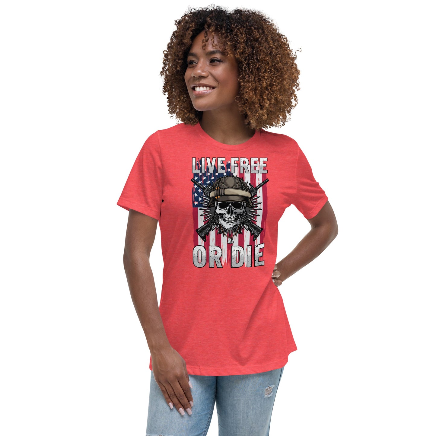 Liberty & Lead Apparel Live Free - Ladies Relaxed Tee