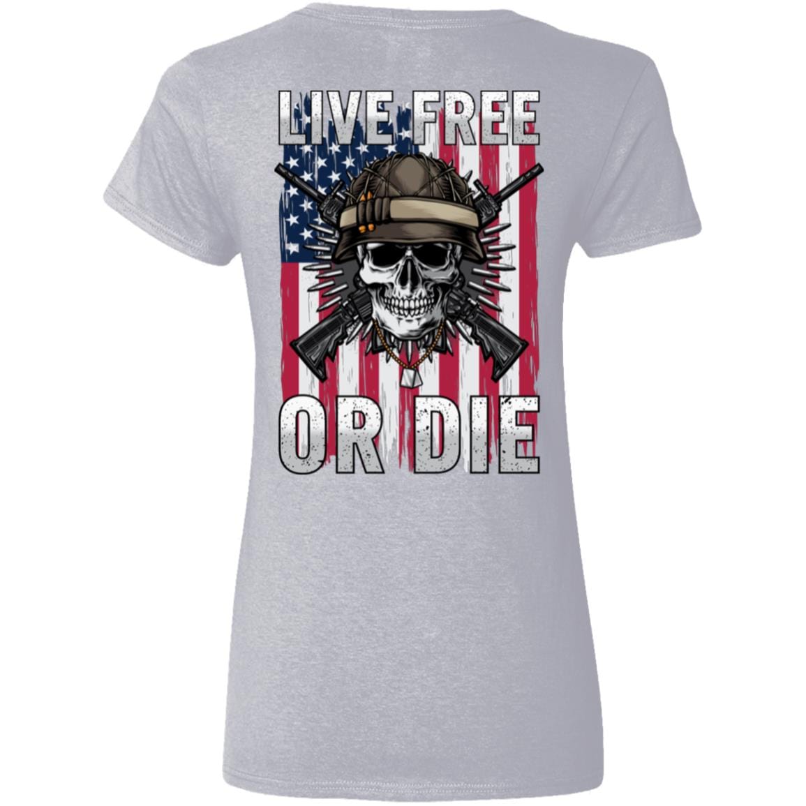 Liberty & Lead Apparel Apparel Live Free or Die - Ladies V-Neck Tee