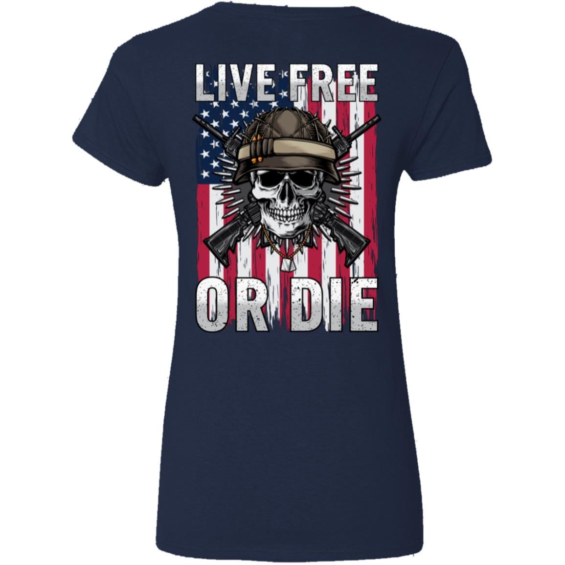 Liberty & Lead Apparel Apparel Live Free or Die - Ladies V-Neck Tee