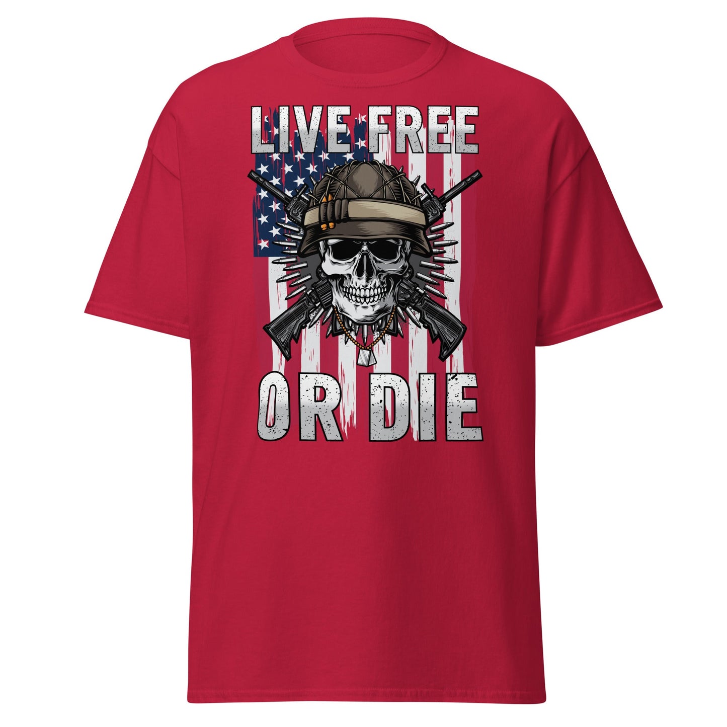 Liberty & Lead Apparel Cardinal / S Live Free or Die - Men's Classic Tee