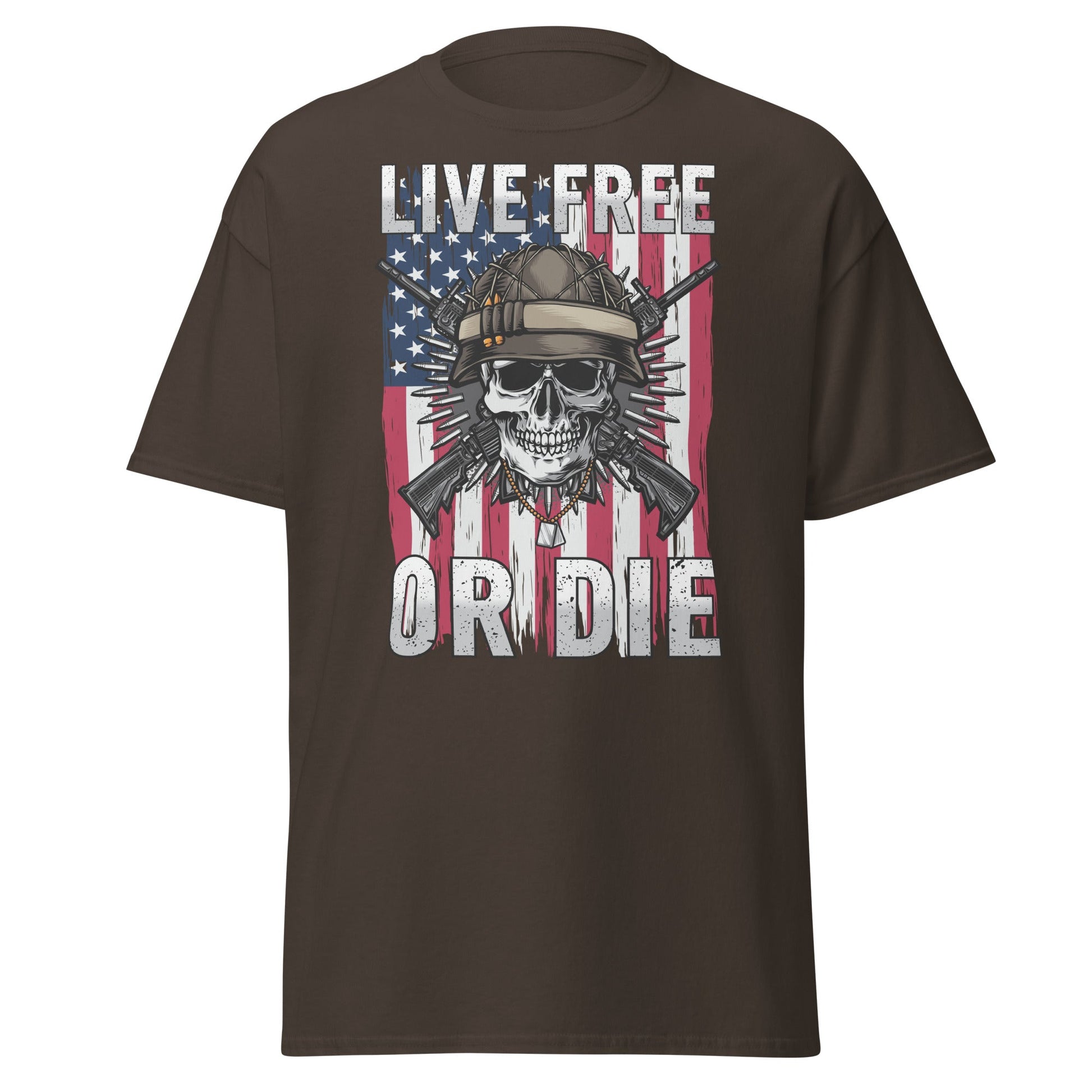 Liberty & Lead Apparel Dark Chocolate / S Live Free or Die - Men's Classic Tee