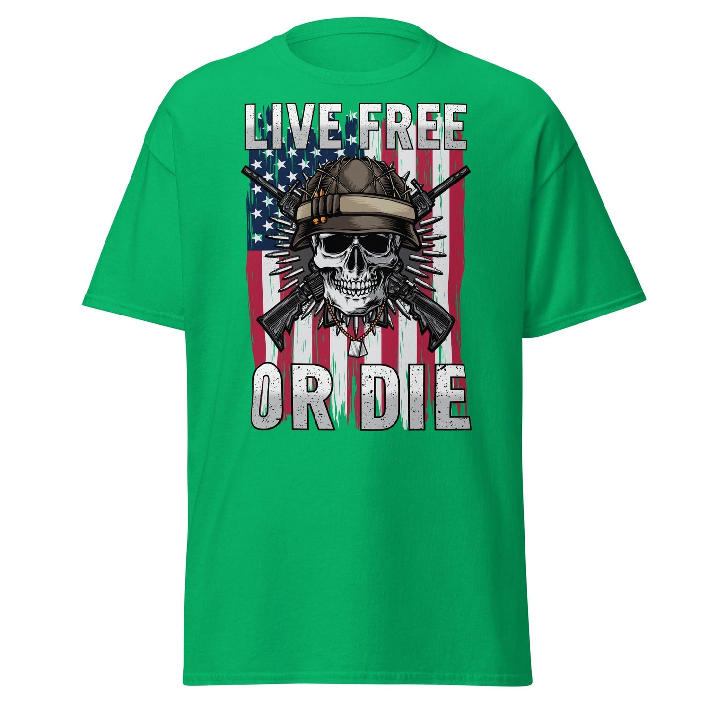 Liberty & Lead Apparel Irish Green / S Live Free or Die - Men's Classic Tee