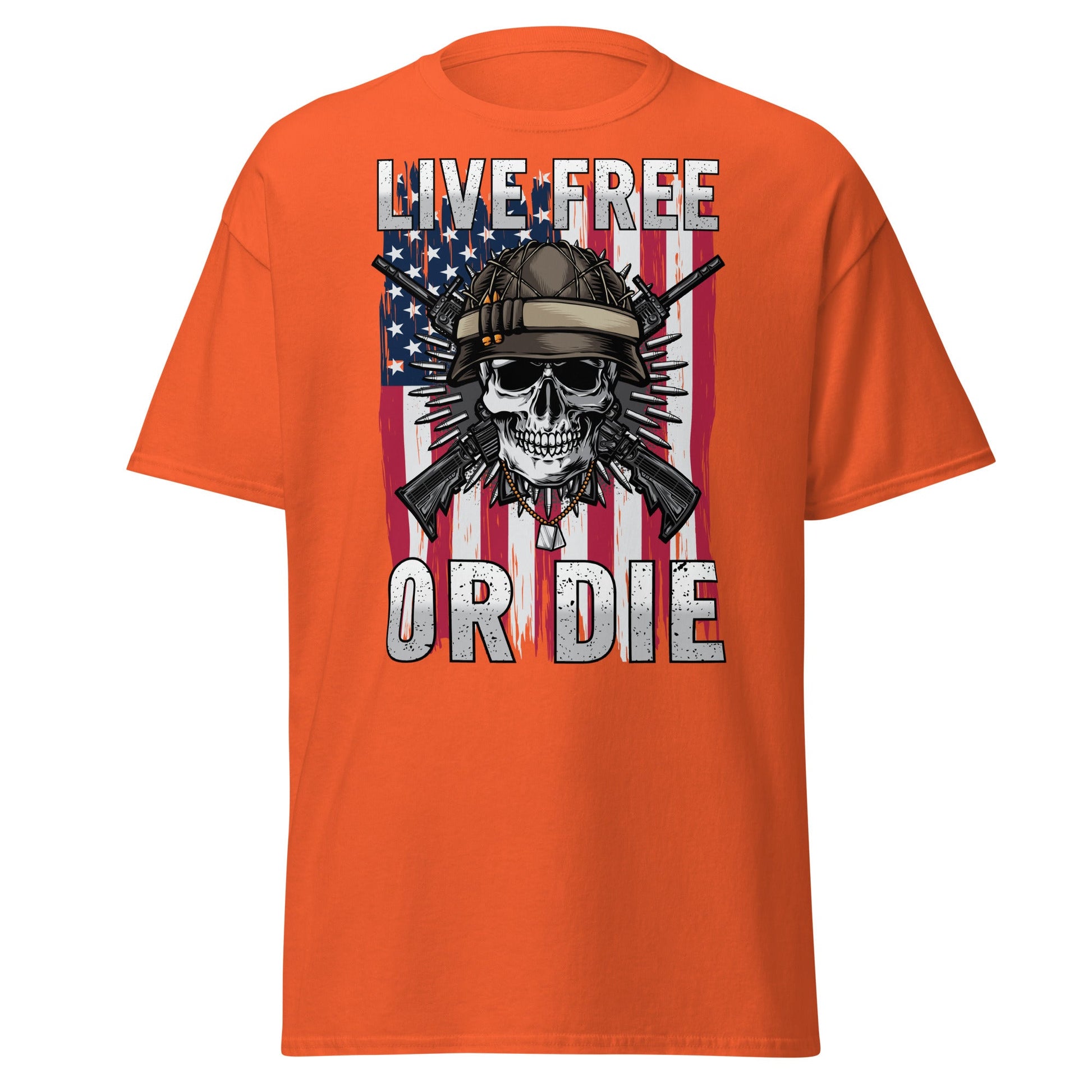 Liberty & Lead Apparel Orange / S Live Free or Die - Men's Classic Tee