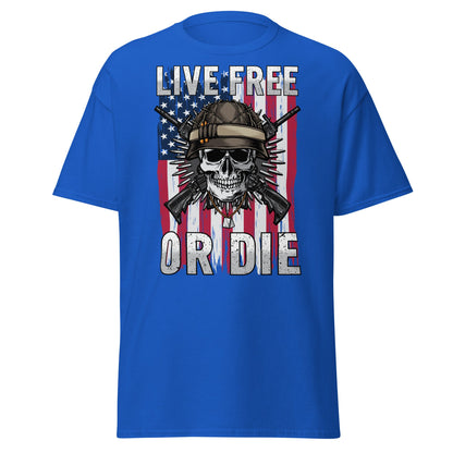 Liberty & Lead Apparel Royal / S Live Free or Die - Men's Classic Tee