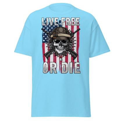 Liberty & Lead Apparel Sky / S Live Free or Die - Men's Classic Tee