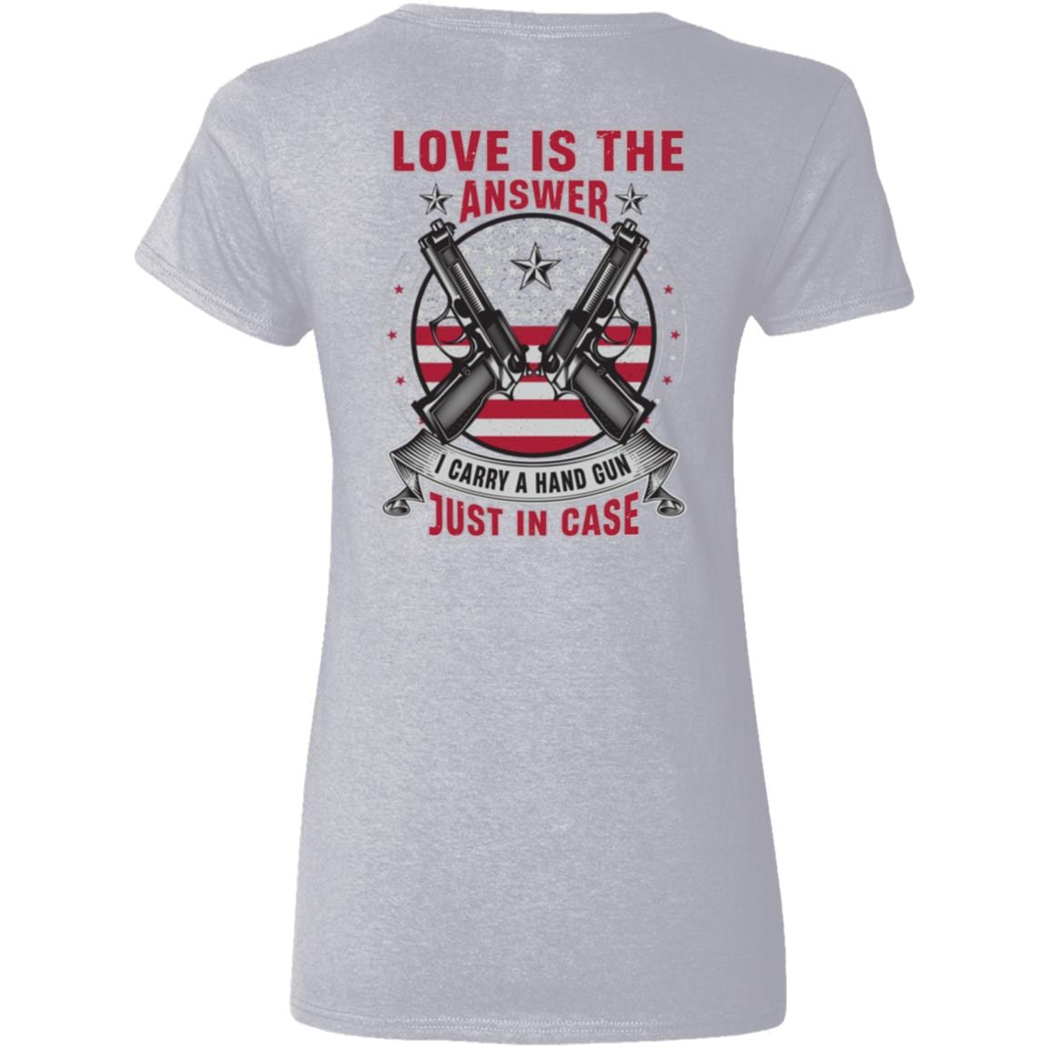 Liberty & Lead Apparel Apparel Love is the Answer - Ladies V Neck Tee