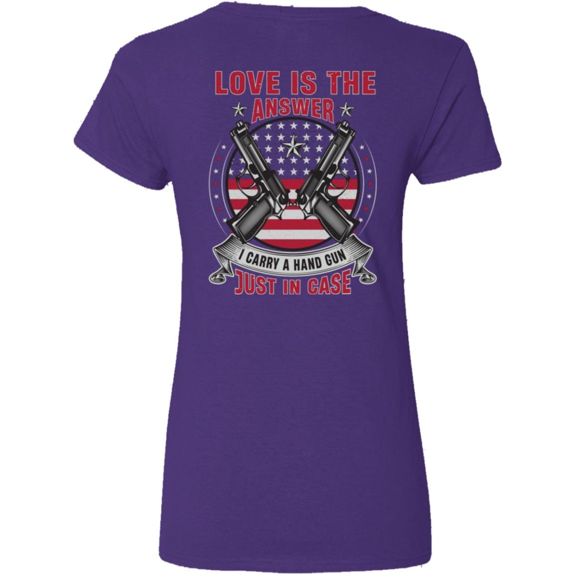 Liberty & Lead Apparel Apparel Love is the Answer - Ladies V Neck Tee