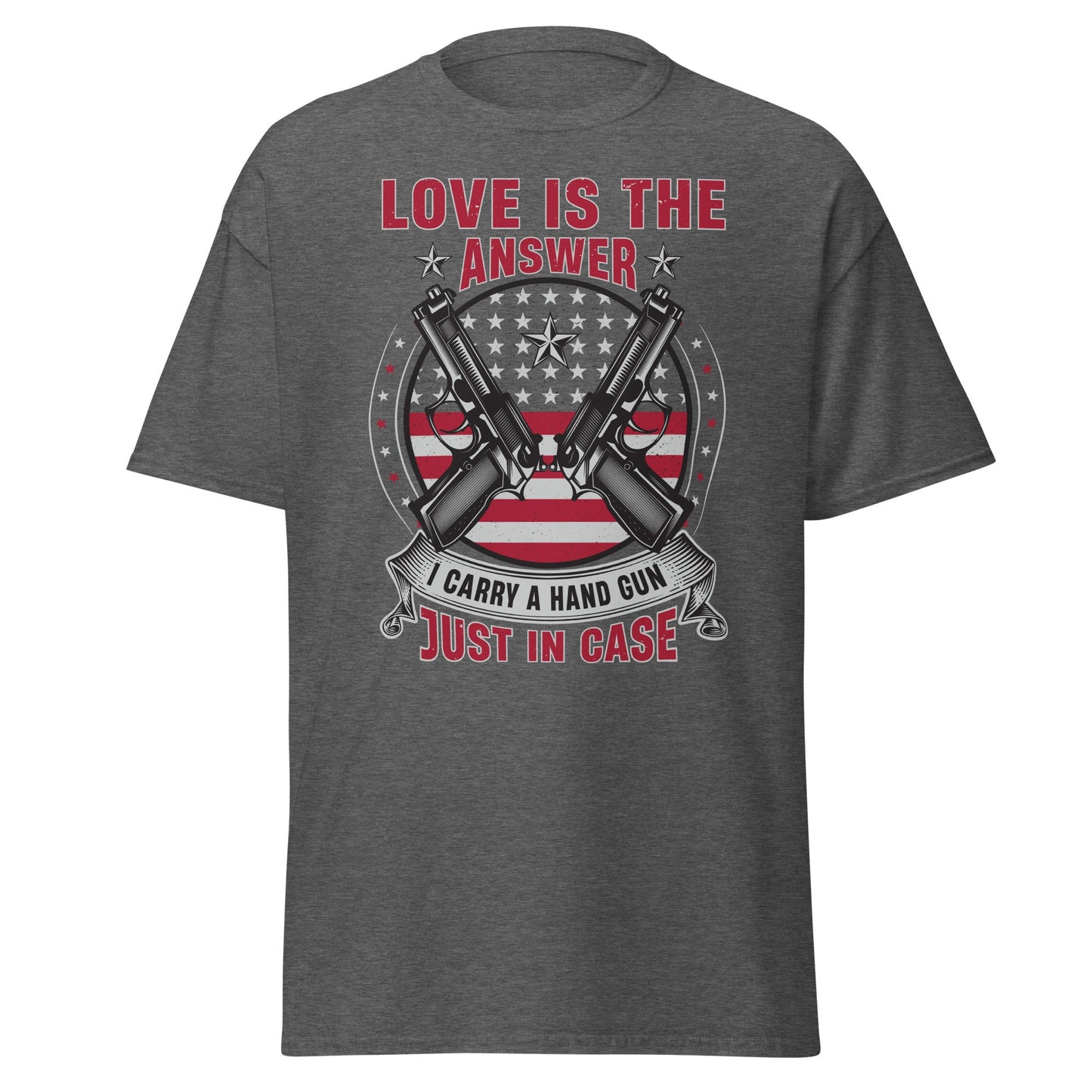 Liberty & Lead Apparel Dark Heather / S Love is the Answer - Men's Classic Tee