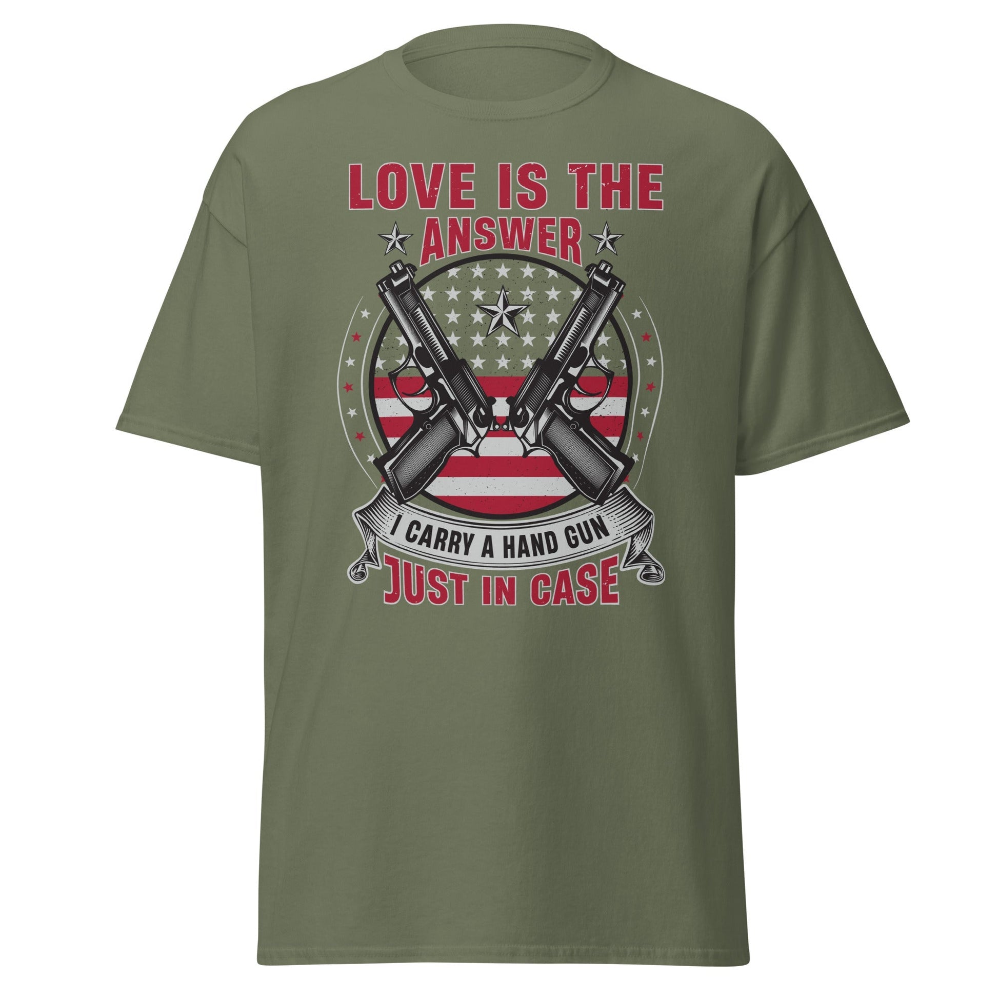 Liberty & Lead Apparel Military Green / S Love is the Answer - Men's Classic Tee