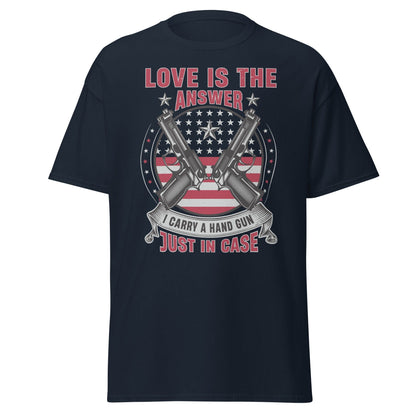 Liberty & Lead Apparel Navy / S Love is the Answer - Men's Classic Tee