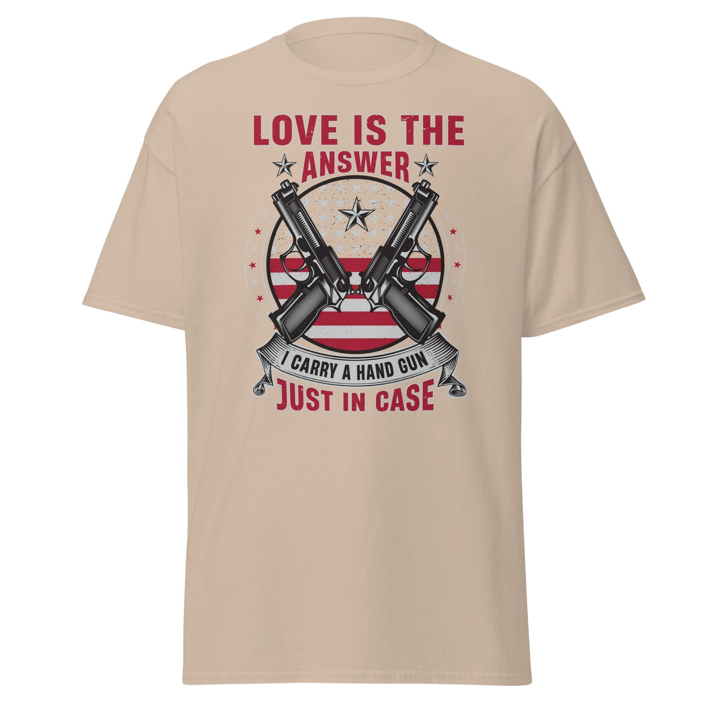 Liberty & Lead Apparel Sand / S Love is the Answer - Men's Classic Tee