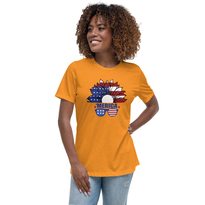 Liberty & Lead Apparel Heather Marmalade / S Merica