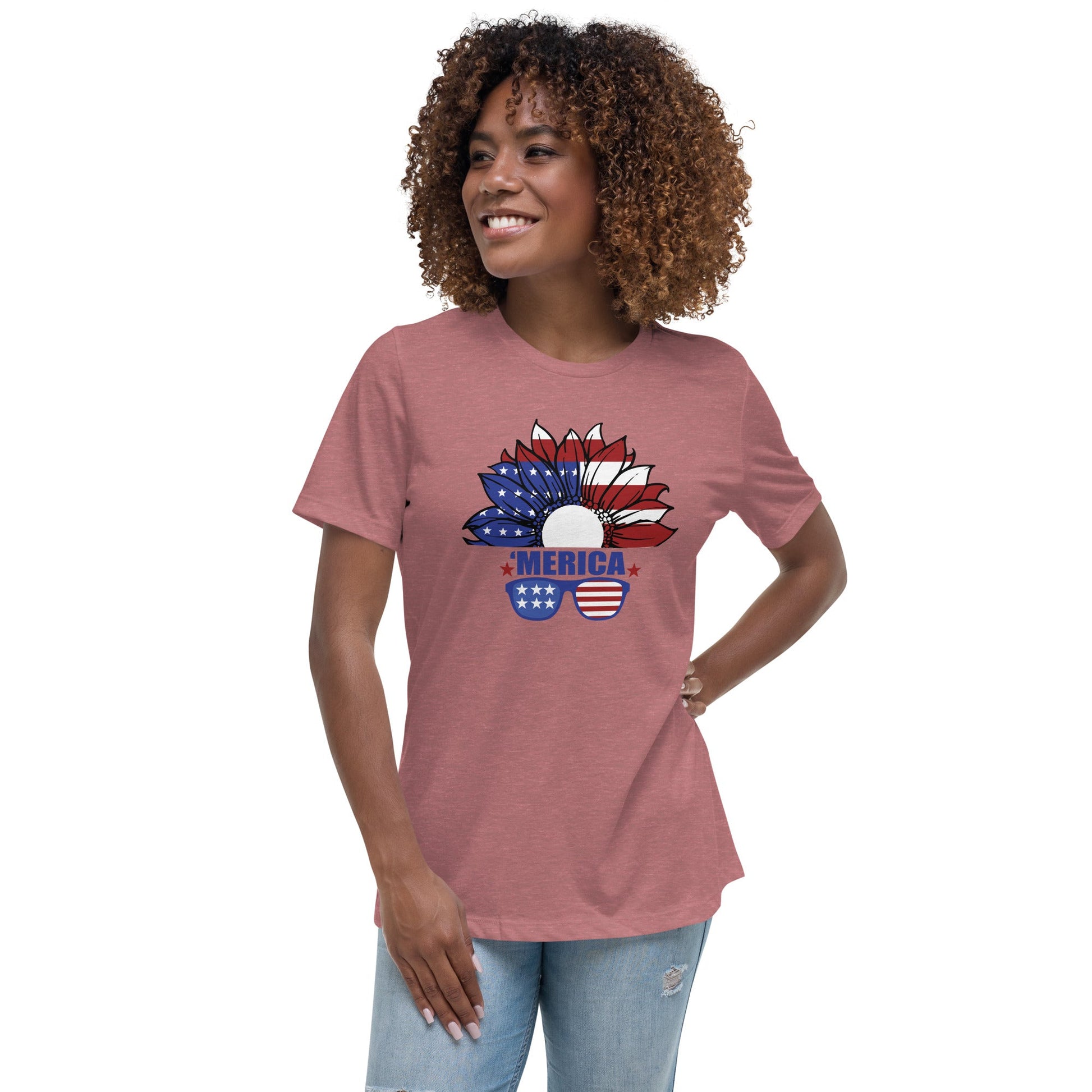 Liberty & Lead Apparel Heather Mauve / S Merica