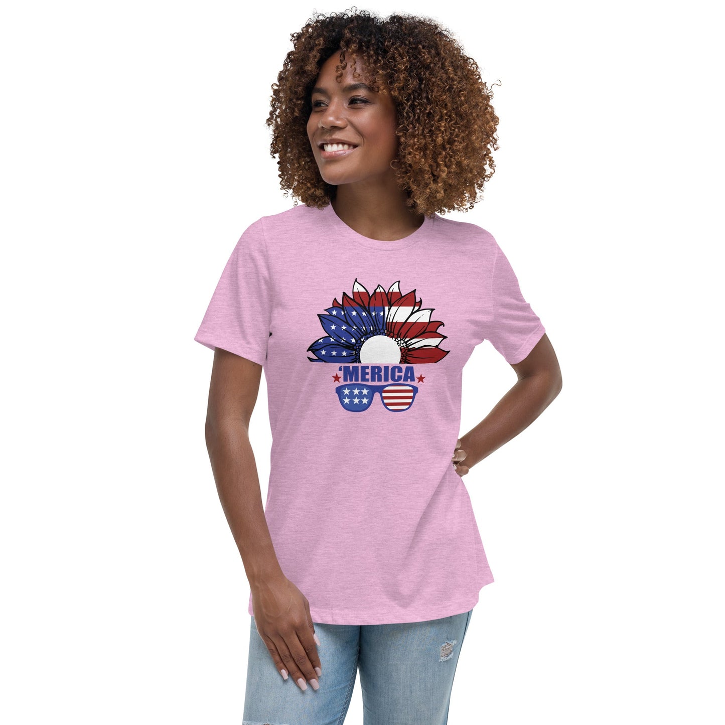 Liberty & Lead Apparel Heather Prism Lilac / S Merica