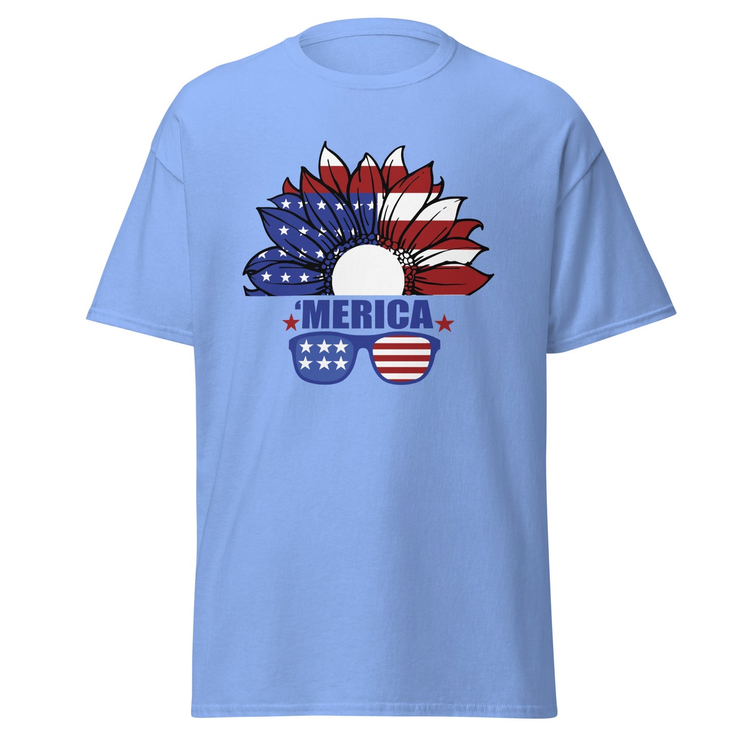 Liberty & Lead Apparel Carolina Blue / S Merica - Men's Classic Tee