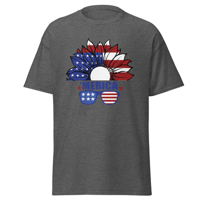 Liberty & Lead Apparel Dark Heather / S Merica - Men's Classic Tee