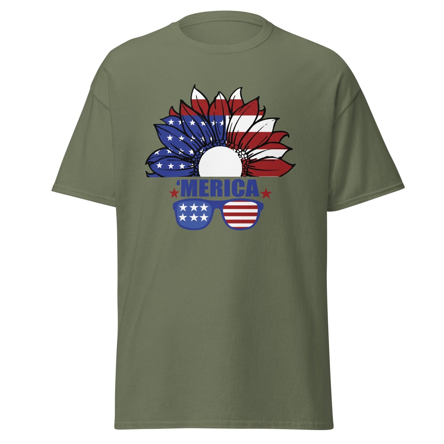 Liberty & Lead Apparel Military Green / S Merica - Men's Classic Tee