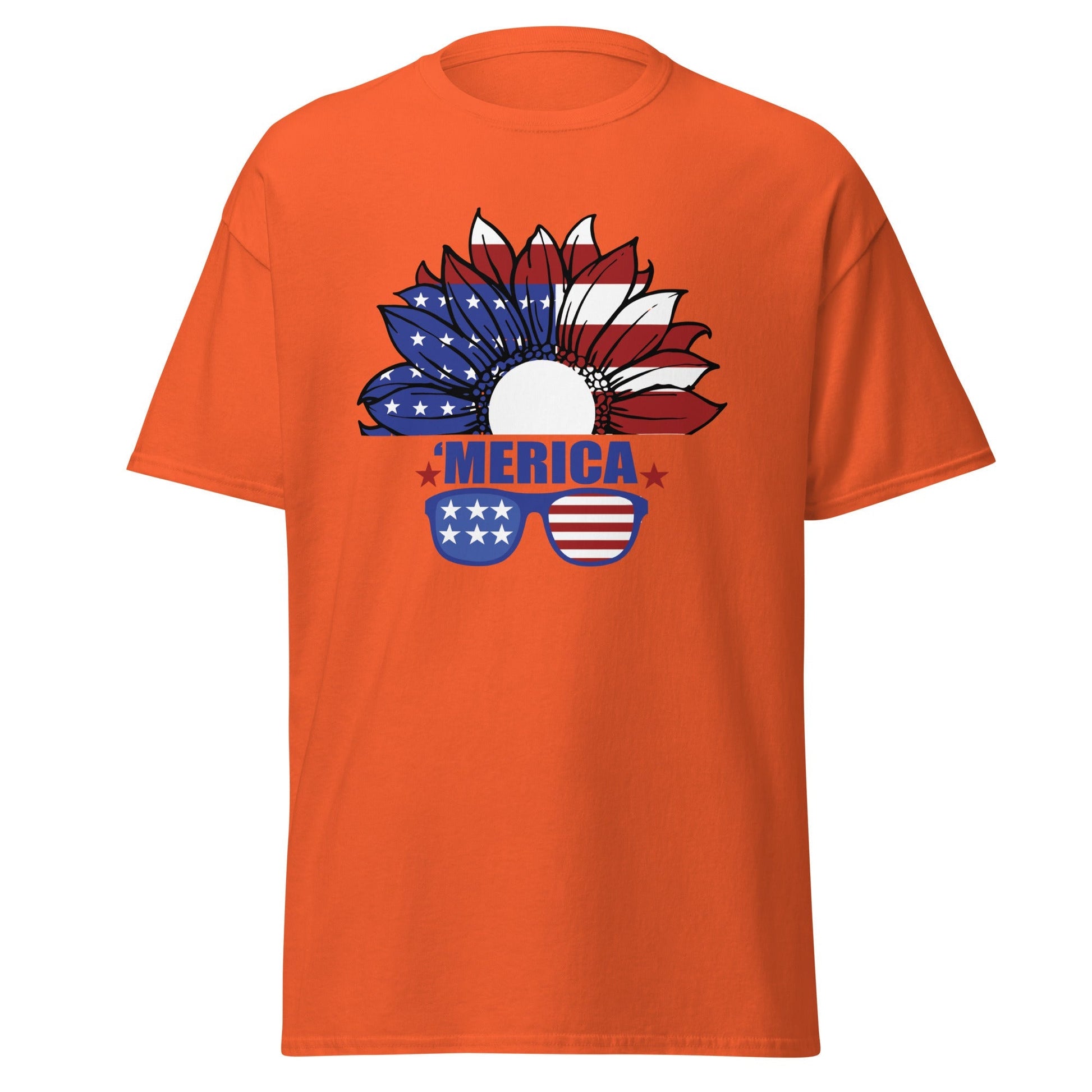 Liberty & Lead Apparel Orange / S Merica - Men's Classic Tee