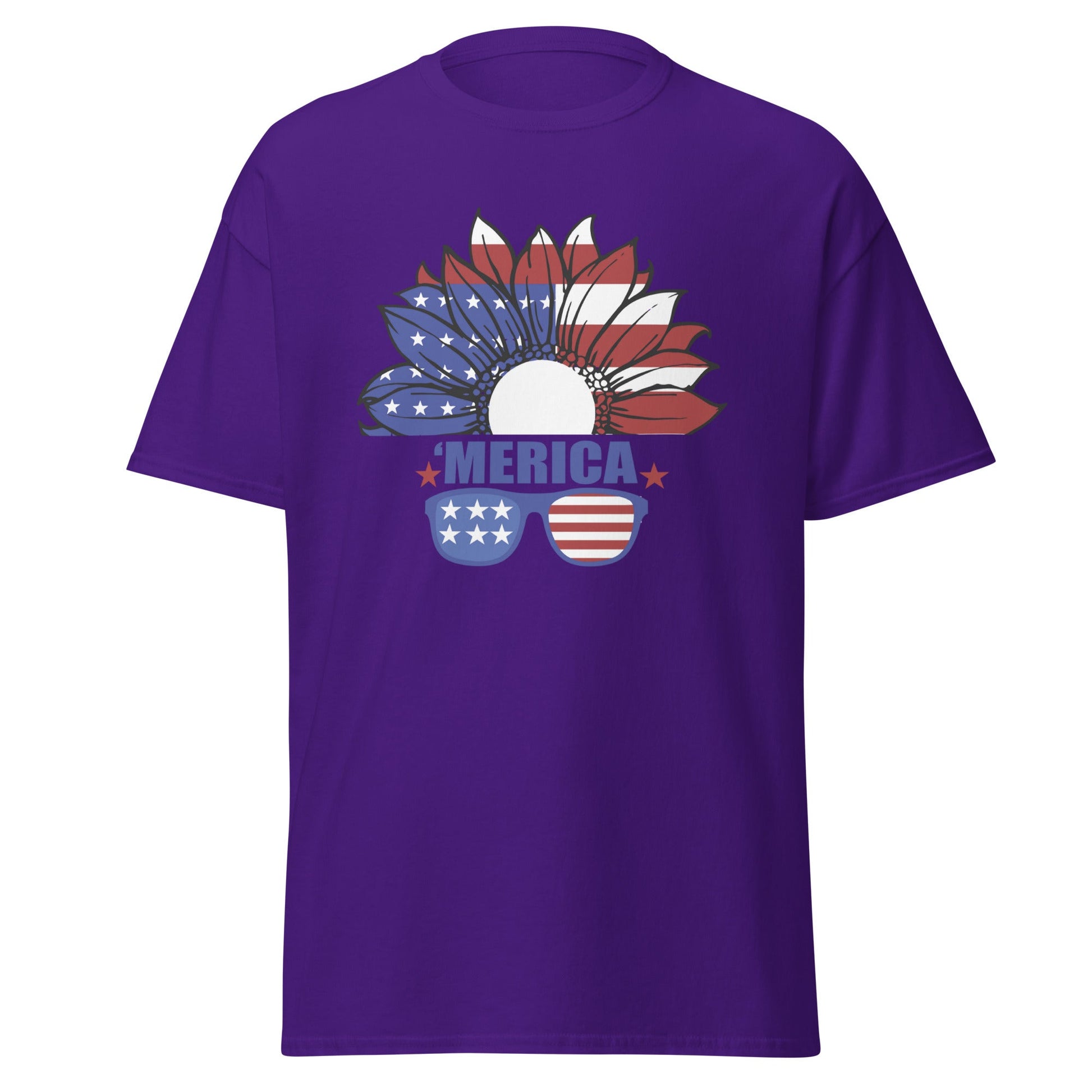 Liberty & Lead Apparel Purple / S Merica - Men's Classic Tee