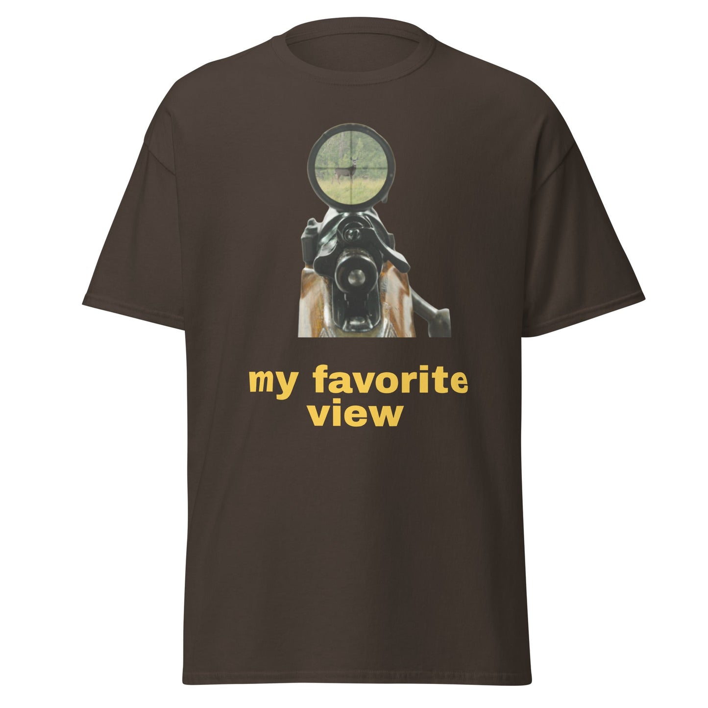 Liberty & Lead Apparel Dark Chocolate / S My Favorite View - Men's Classic Tee