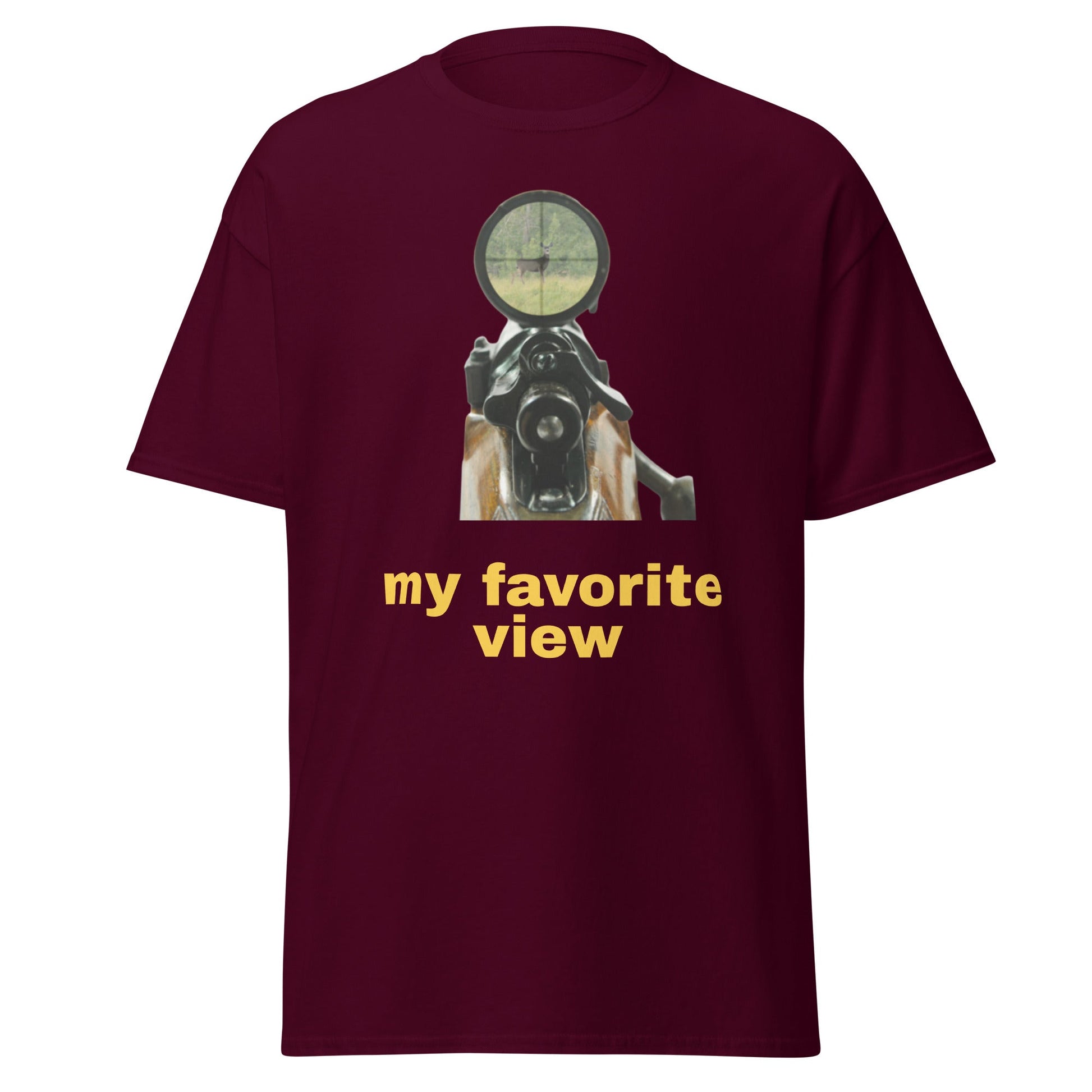 Liberty & Lead Apparel Maroon / S My Favorite View - Men's Classic Tee