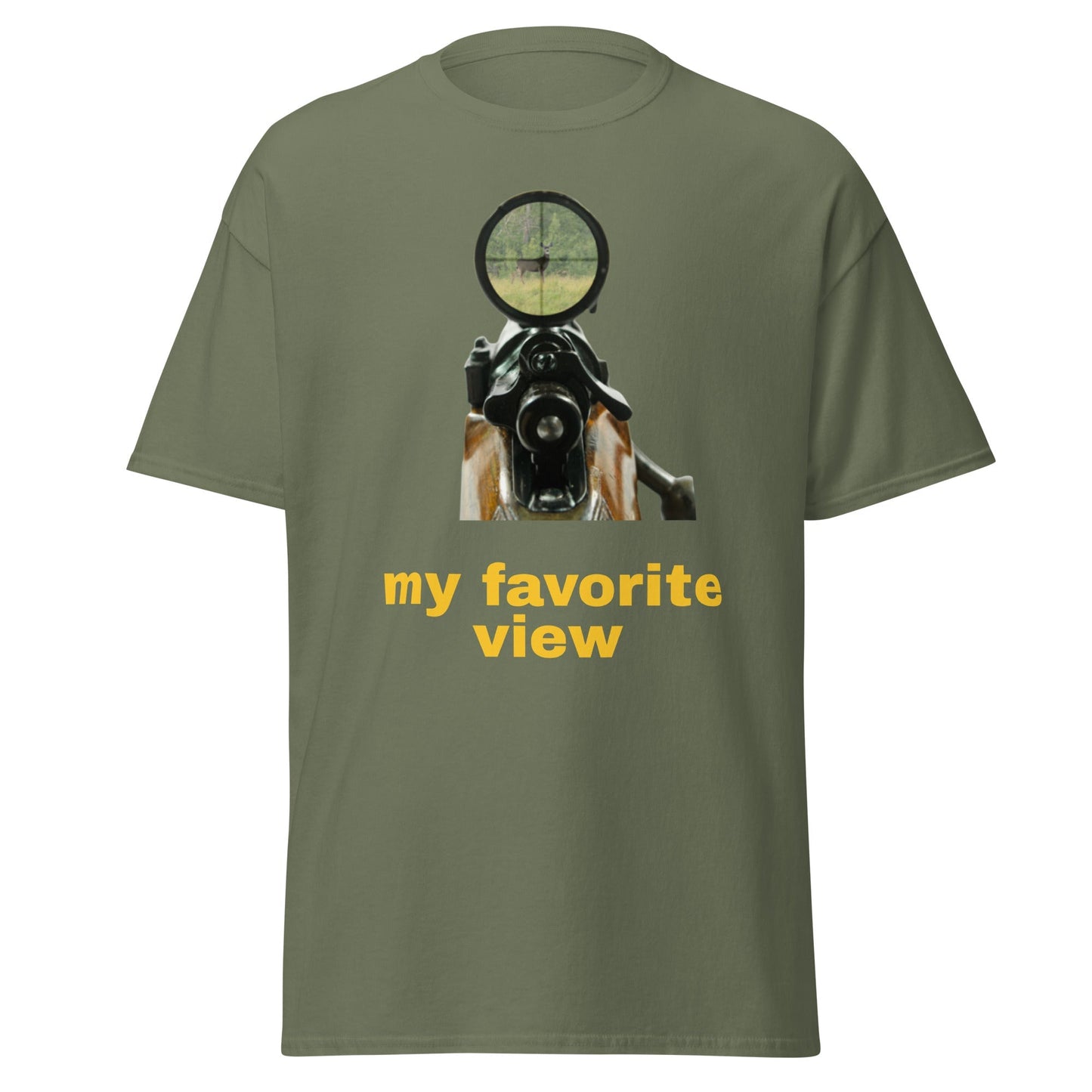 Liberty & Lead Apparel Military Green / S My Favorite View - Men's Classic Tee