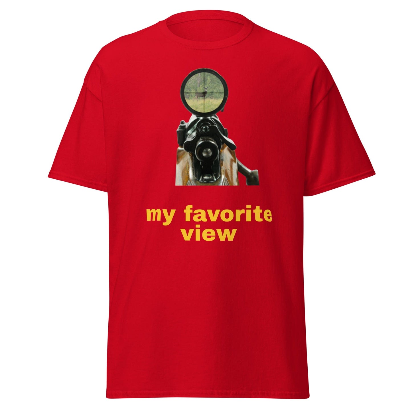 Liberty & Lead Apparel Red / S My Favorite View - Men's Classic Tee