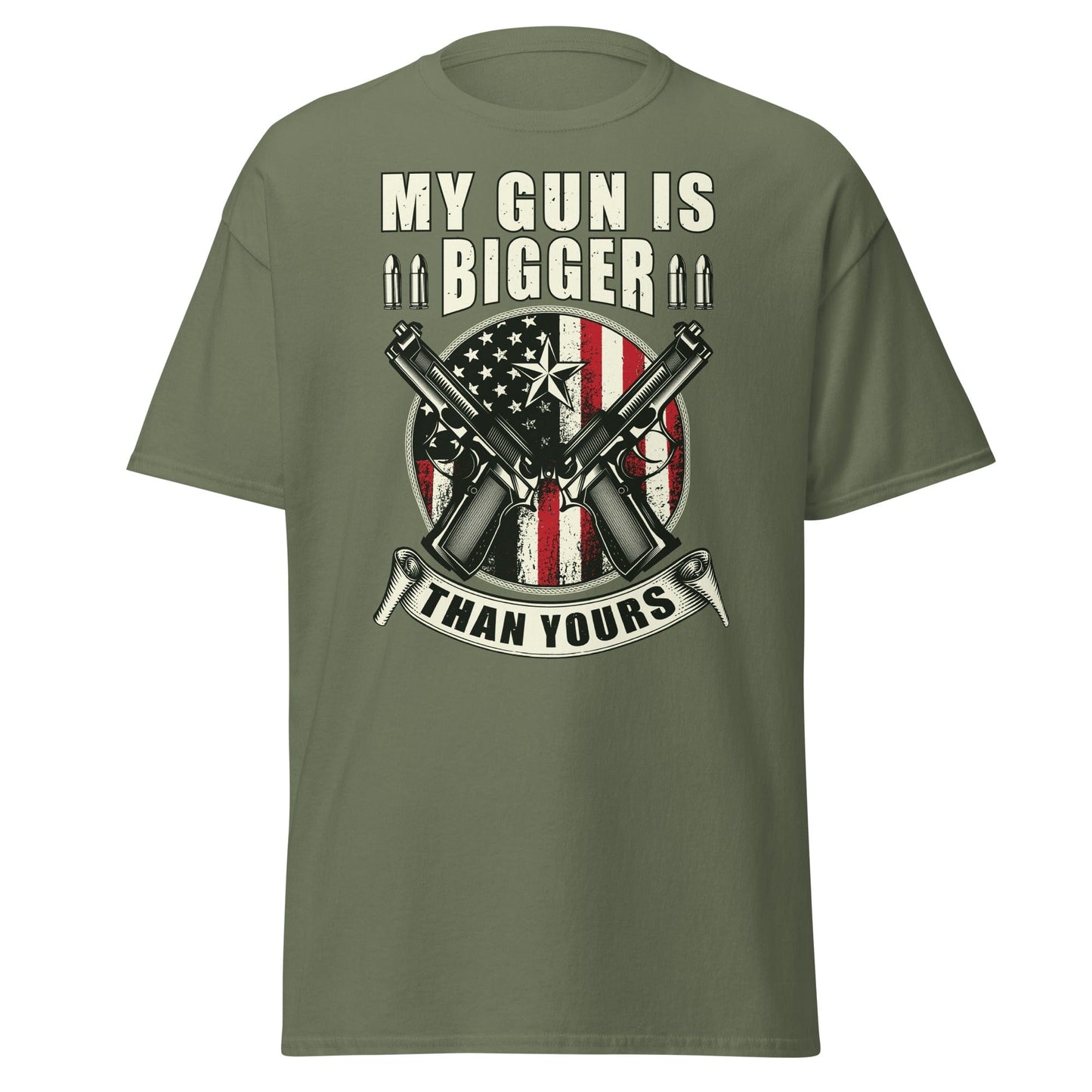 Liberty & Lead Apparel Military Green / S My Gun is Bigger - Men's Classic Tee